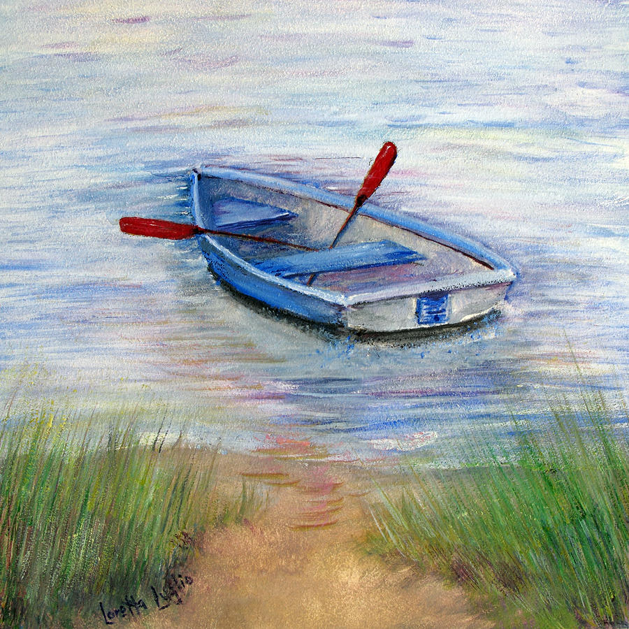 Little Boat Painting by Loretta Luglio