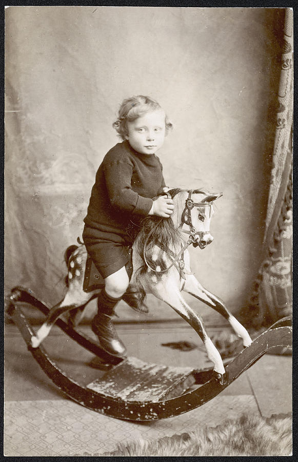 boy rocking horse