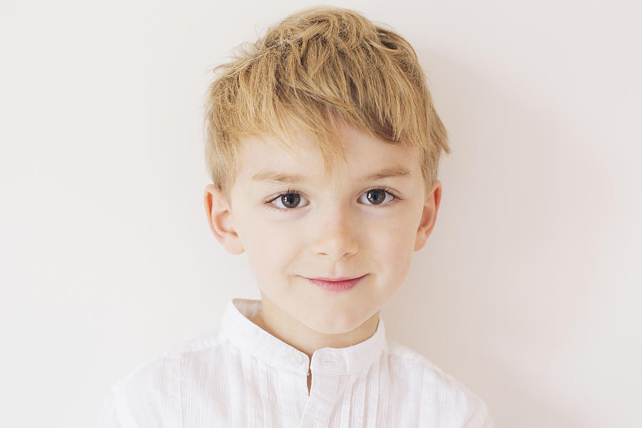 Little boy, portrait Photograph by PhotoAlto/Anne-Sophie Bost