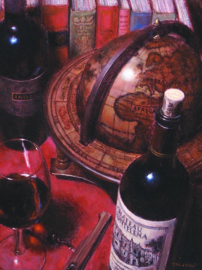 Globe Painting - Little Break Fine Red Wine by Takayuki Harada