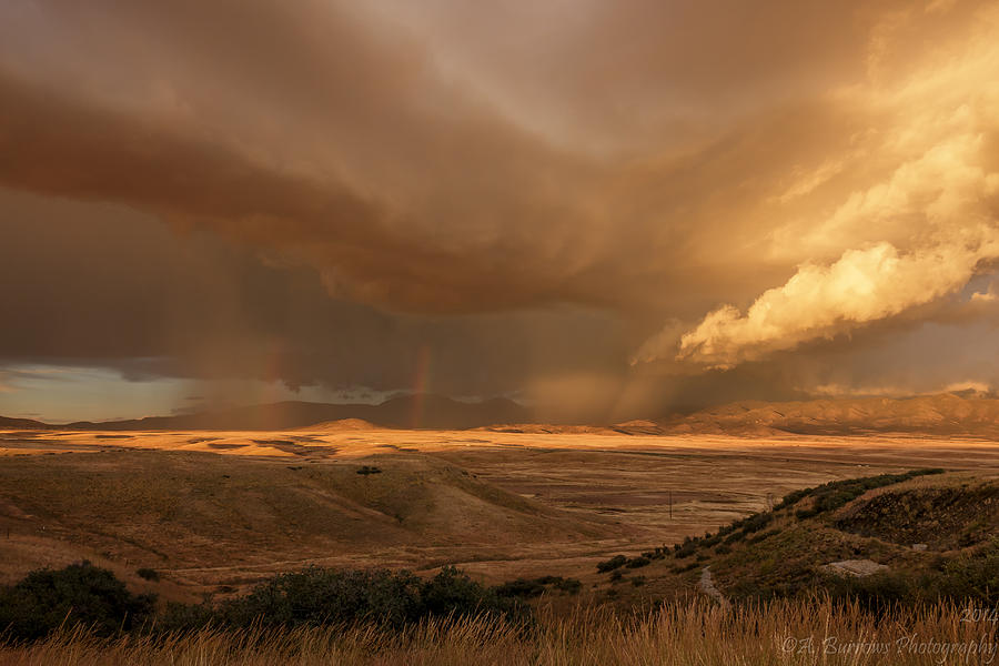 Little Chino Sunset Storm Photograph by Aaron Burrows