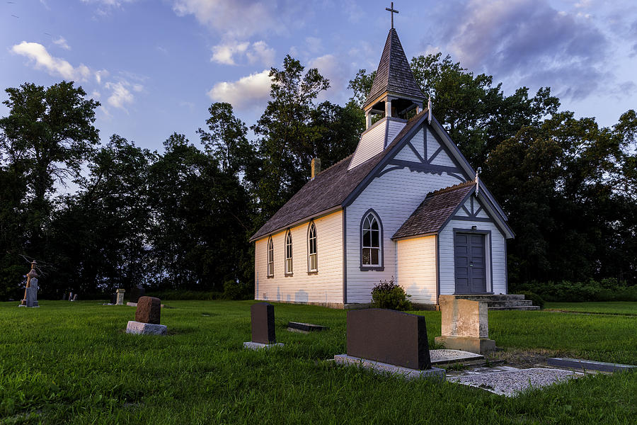 Little church on the prairie Photograph by Nebojsa Novakovic