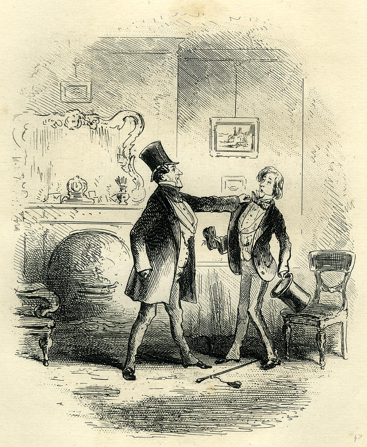 Little Dorrit Reception Of An Old Friend Drawing by English School