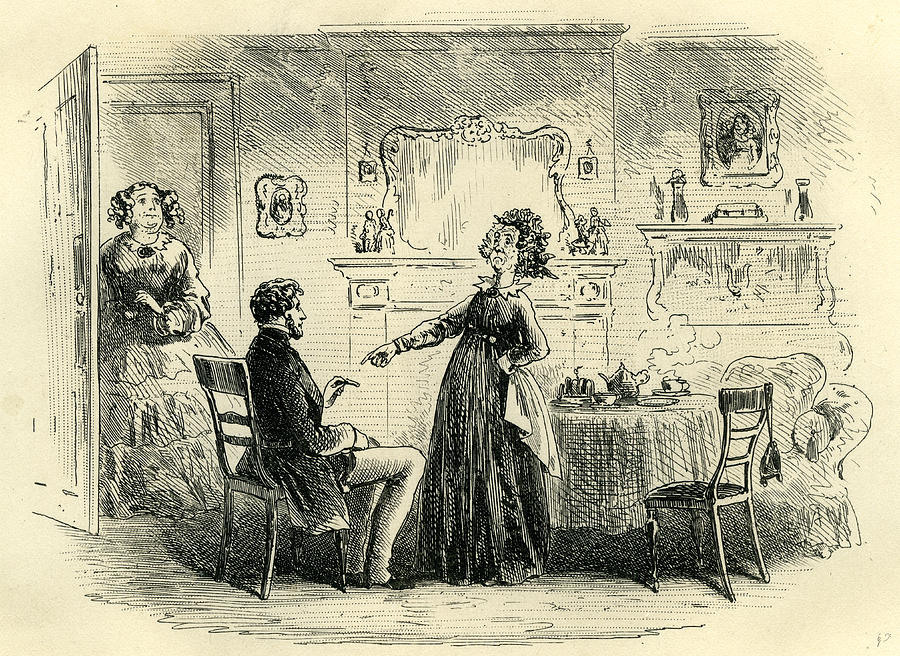 Little Dorrit Rigour Of Mr Drawing by English School - Fine Art America