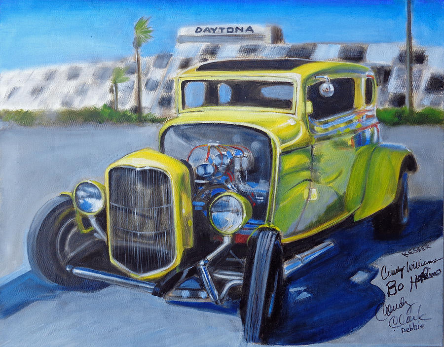 Little Duce Coupe Painting by Kaytee Esser