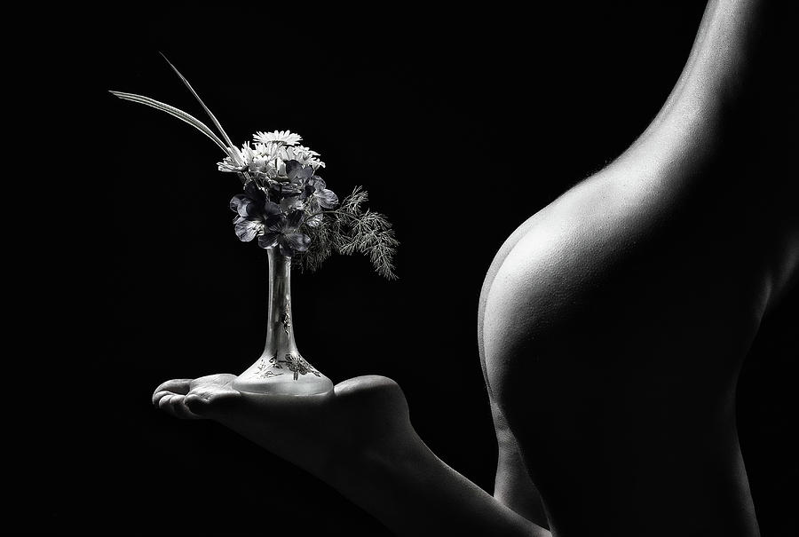 Nude Photograph - Little Flower Stand by Derek Galon, Ma,