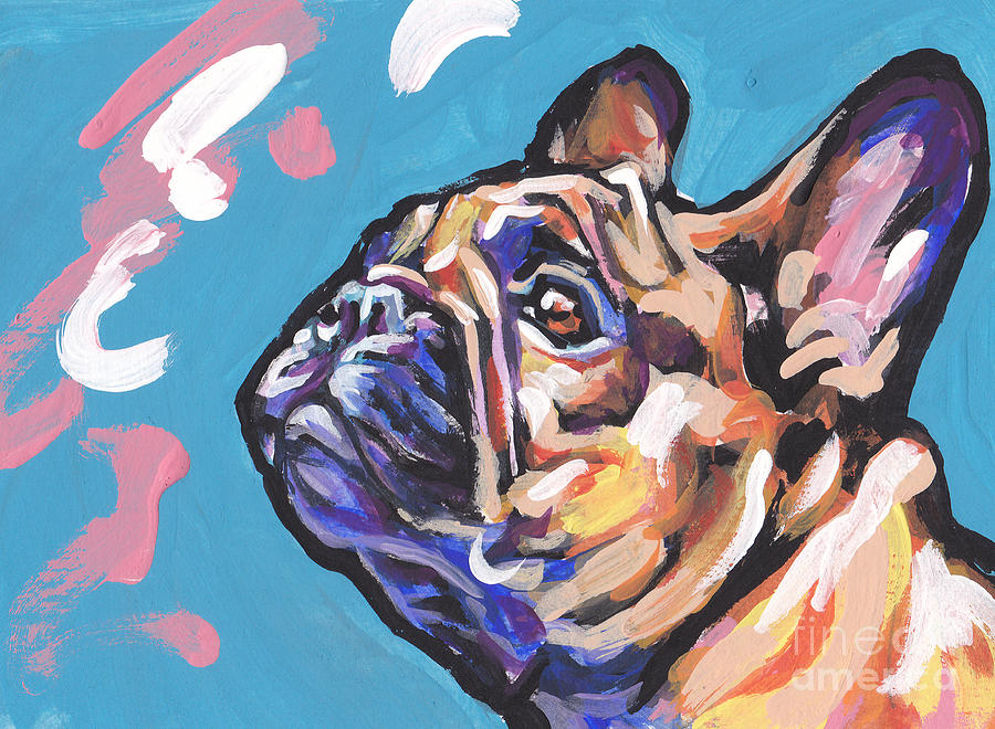 French Bulldog Painting - Little French Fry by Lea S