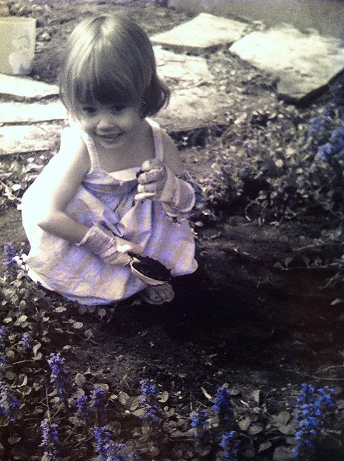 Flowers Photograph - Little Gardener by Amanda Lavoy Flowers Photograph - Little Gardener by Amanda Lavoy