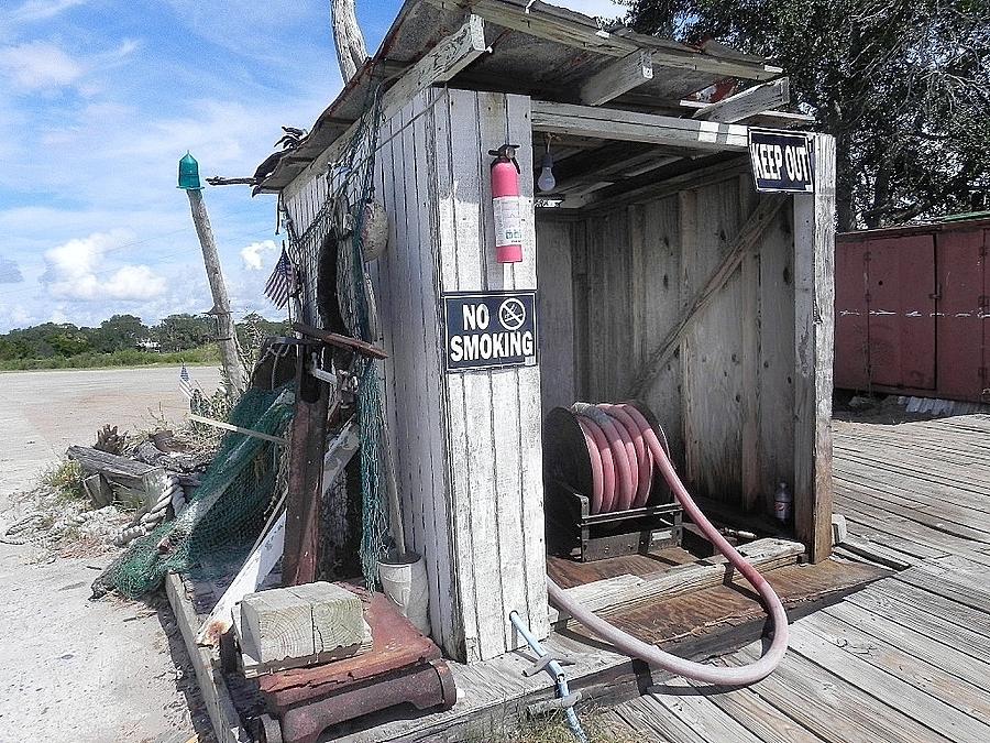 Shrimp Boats Photograph - Little Gas Shack by Patricia Greer