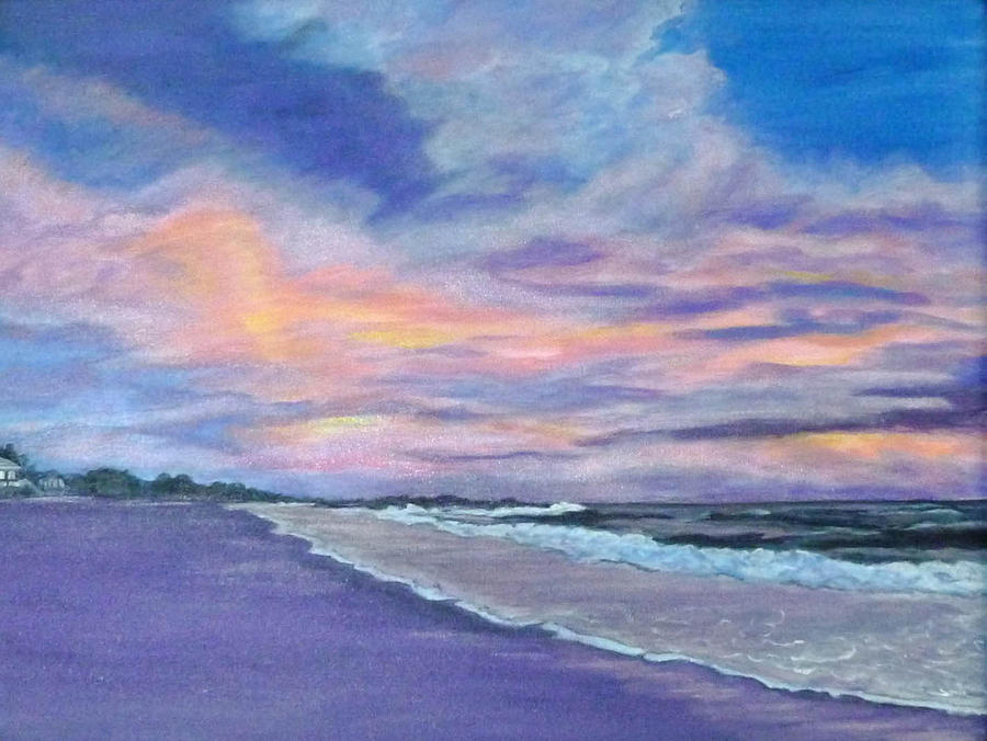 Little Gasparilla Island Sunset Painting by Nancy Nuce - Fine Art America