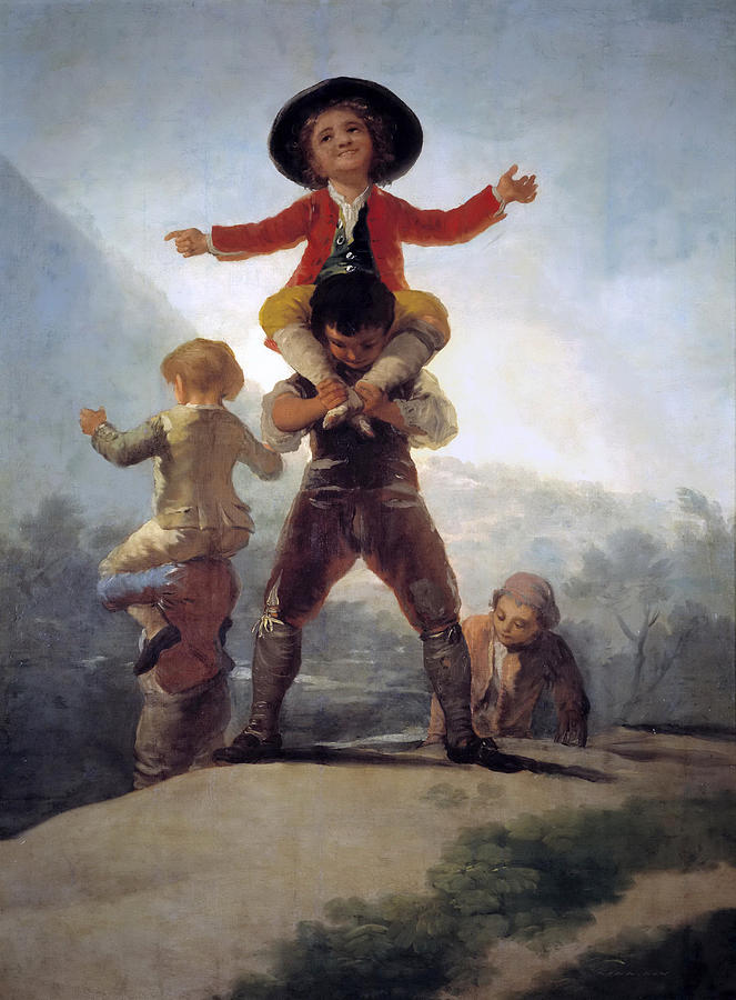 Little Giants Painting by Francisco Goya