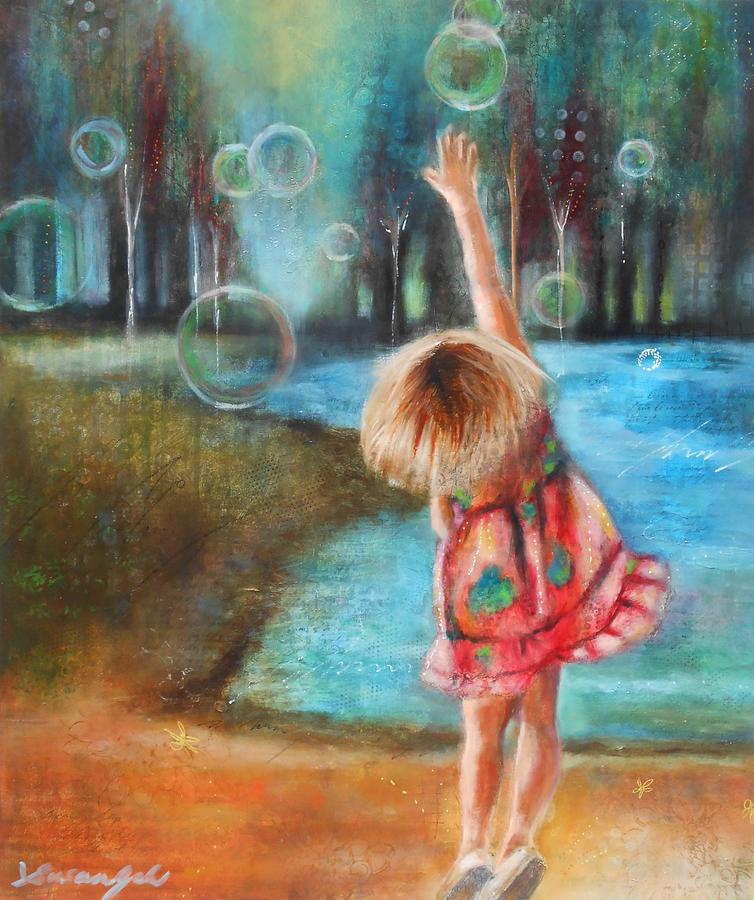 Little Girl 1 Painting by Susan Goh