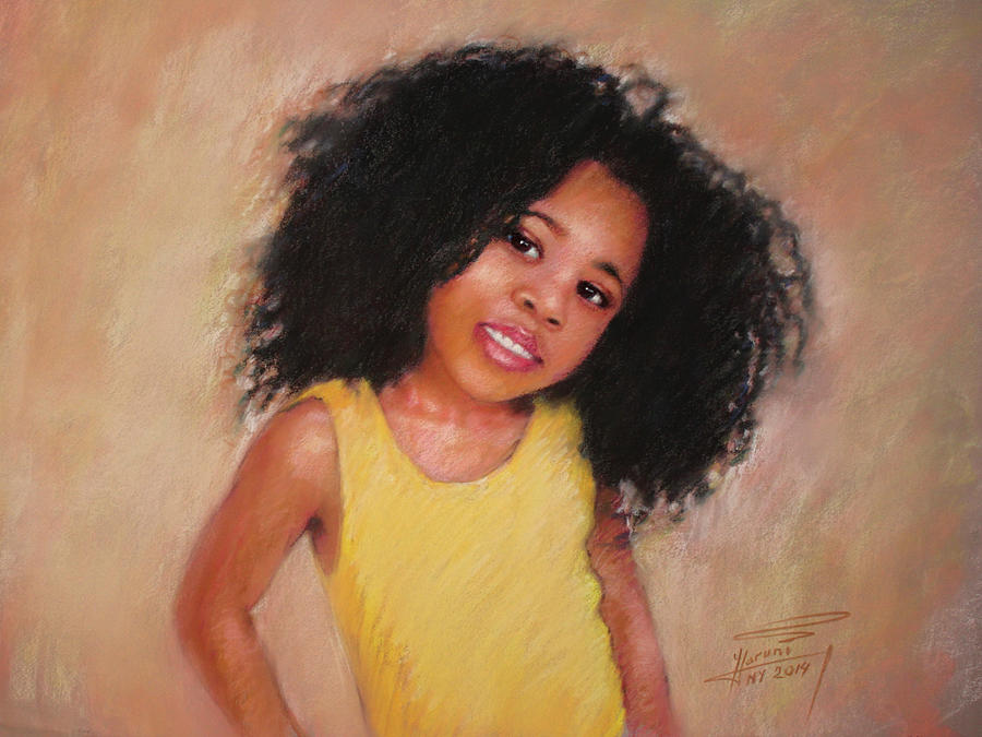Little Girl Pastel by Ylli Haruni