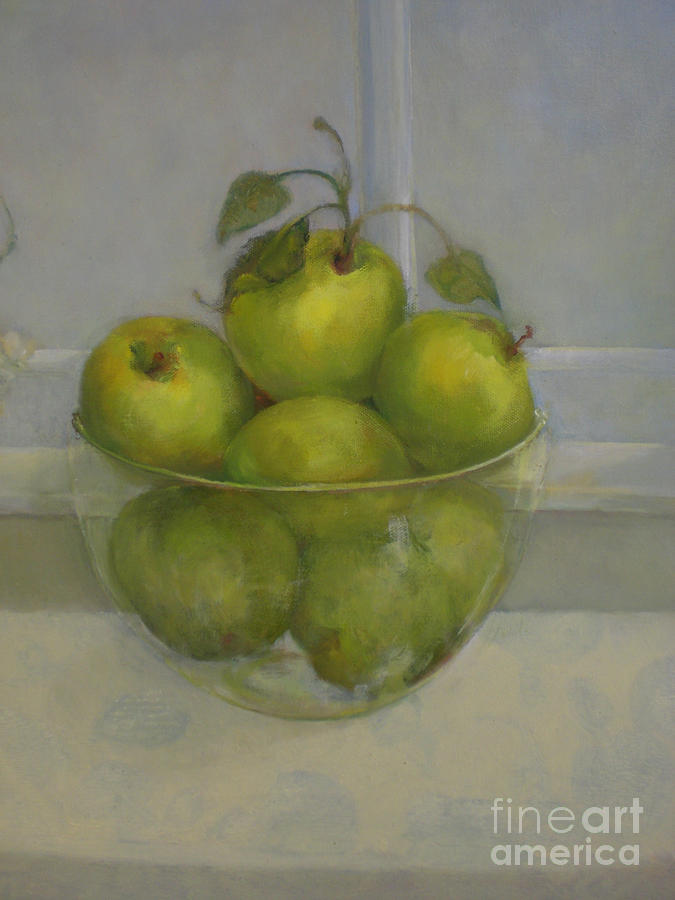 Apple Painting - Little Green Apples          copyrighted by Kathleen Hoekstra