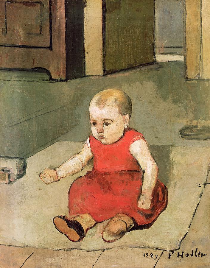Baby Painting - Little Hector On The Floor, 1889 by Ferdinand Hodler