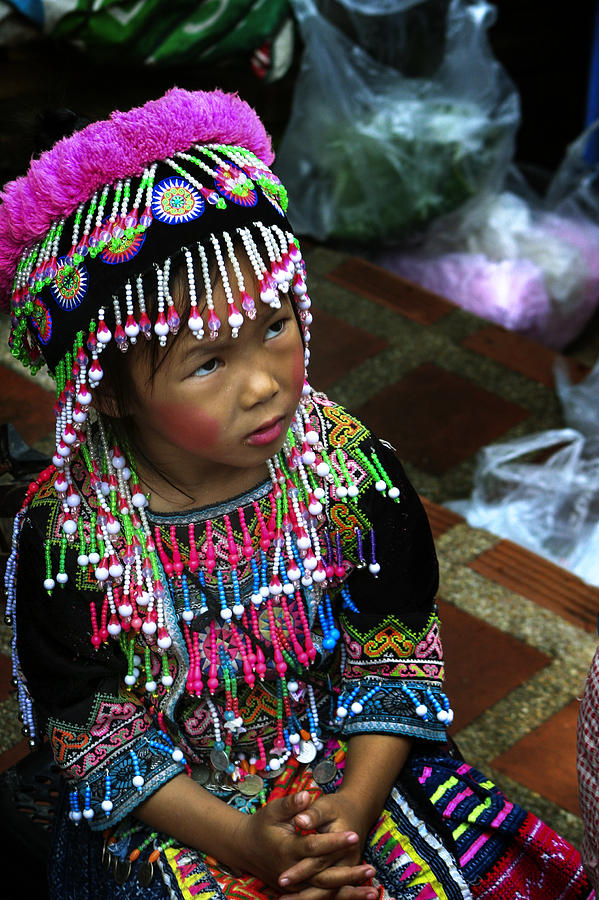 Little Hill Tribe Girl Photograph by Rob Tullis