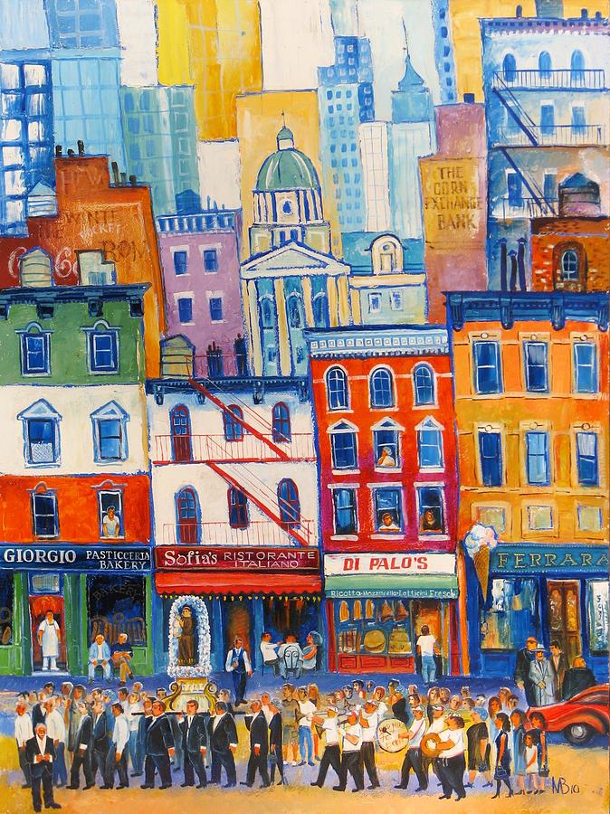 Little Italy New York Painting by Mikhail Zarovny