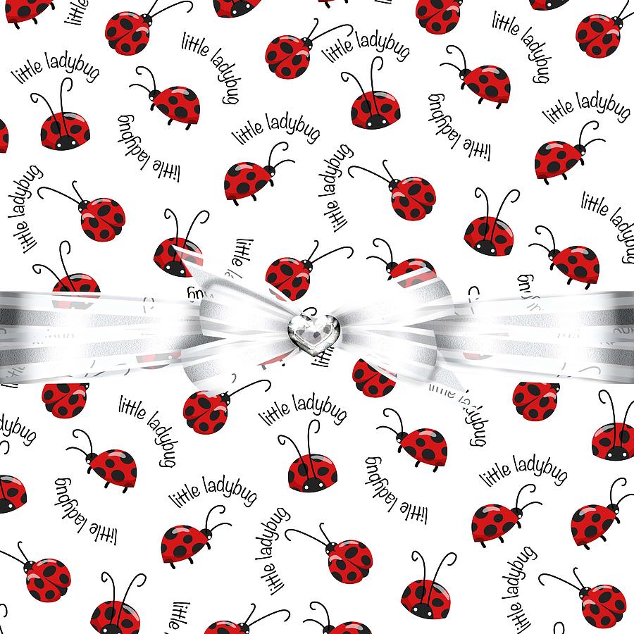 Little Ladybug Treats Digital Art by Debra  Miller