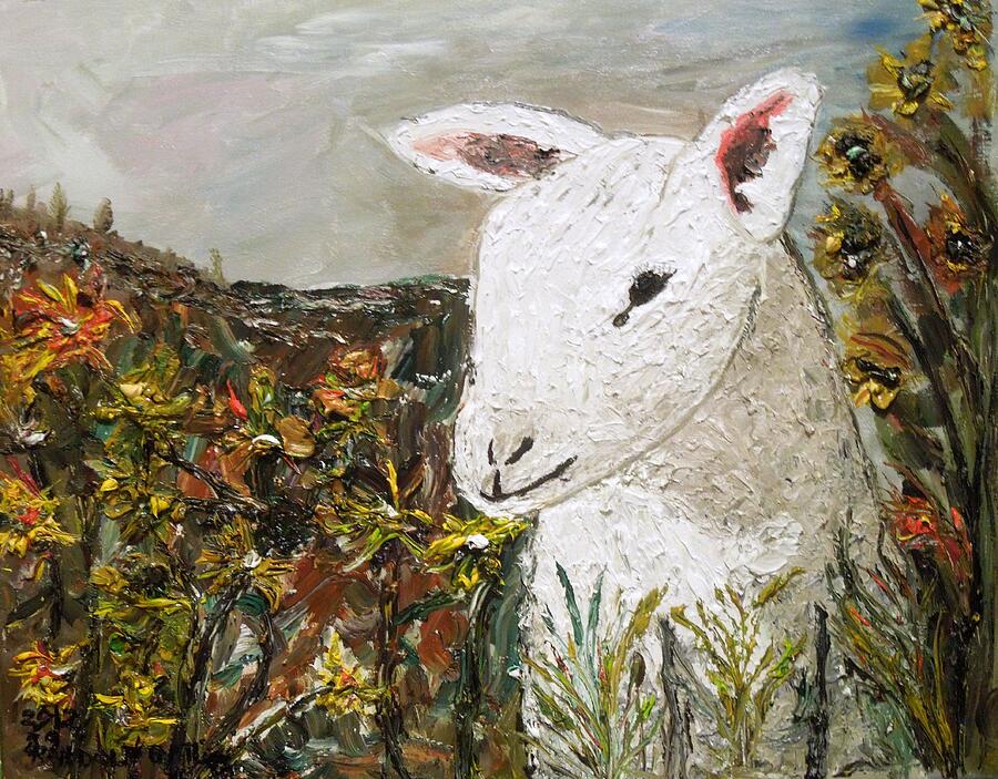 Little Lamb Painting by Randolph Gatling