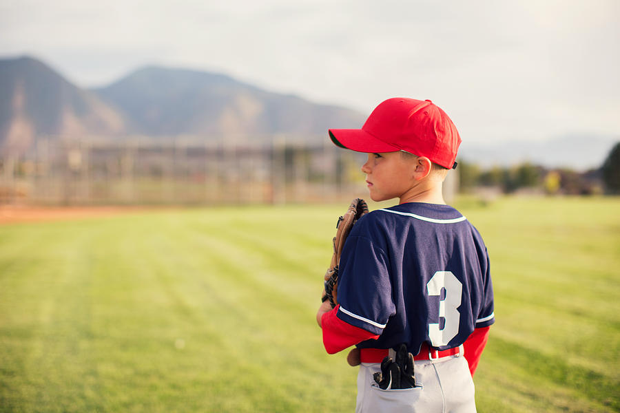 Little League Baseball Boy Profile Photograph by RichVintage