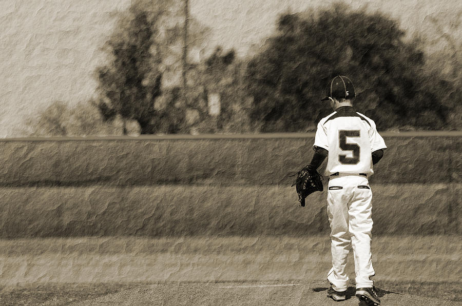 Baseball Photograph - Little league baseball player  by Tammy Abrego