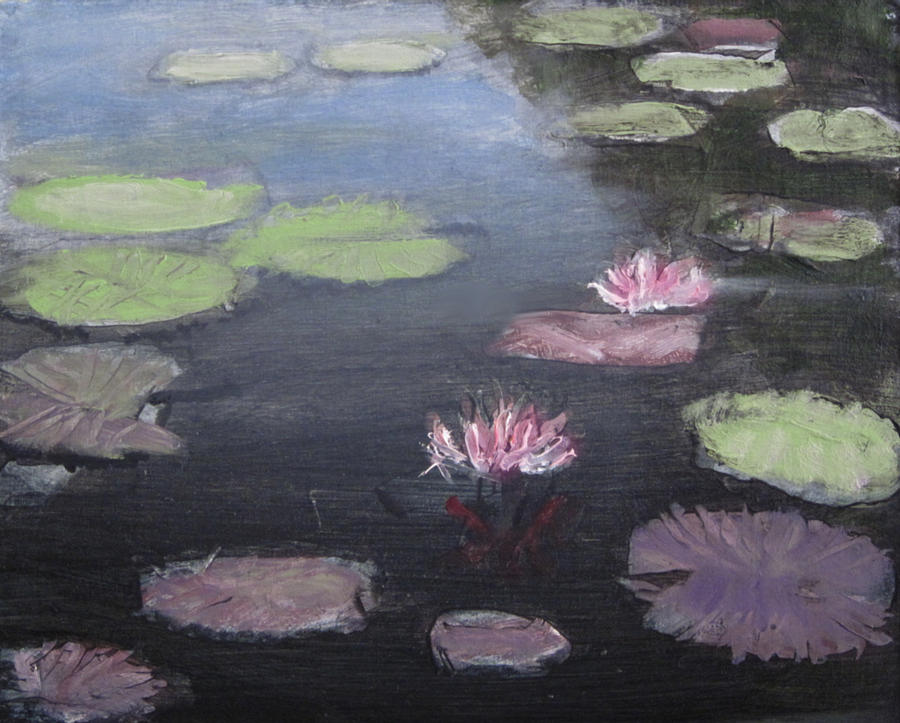 Little lilys Painting by David Zimmerman