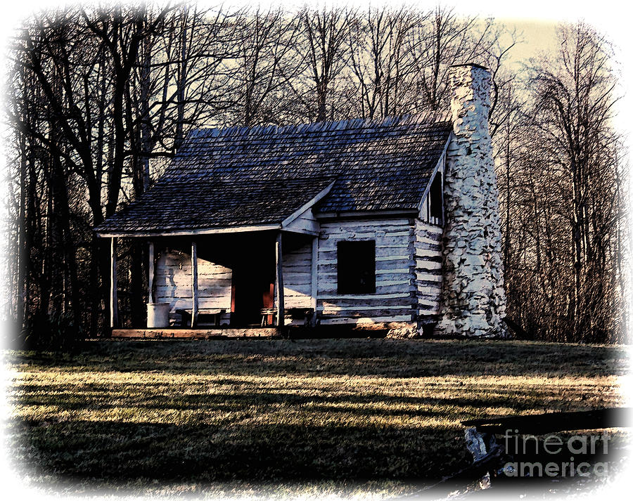 James Madison Photograph - Little Log Cabin by M Three Photos