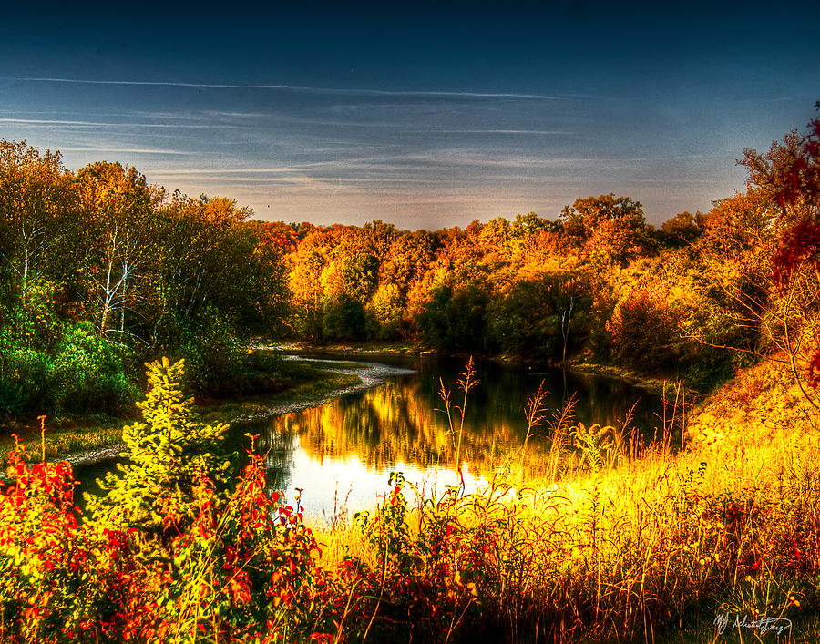 Little Miami Autumn 2 Photograph by Michael Schwartzberg - Fine Art America