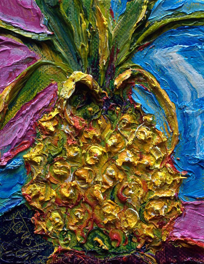 Tropical Pineapple Painting by Paris Wyatt Llanso