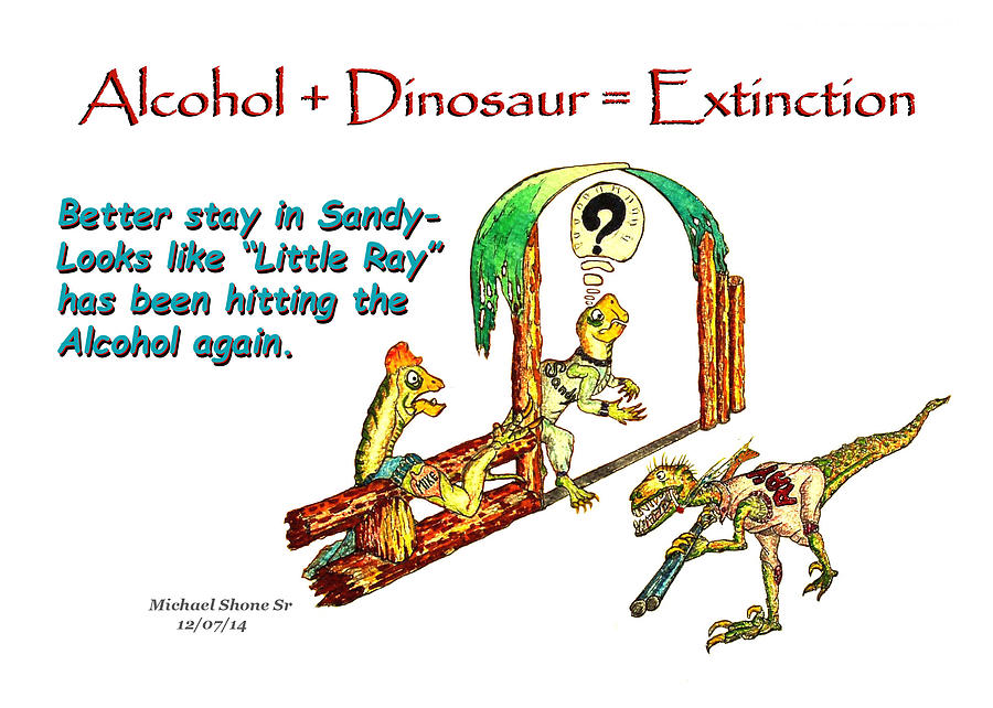 Little Ray is Drinking Again Painting by Michael Shone SR