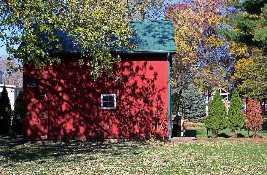 Barn Photograph - Little Red Barn by Carolyn Ricks
