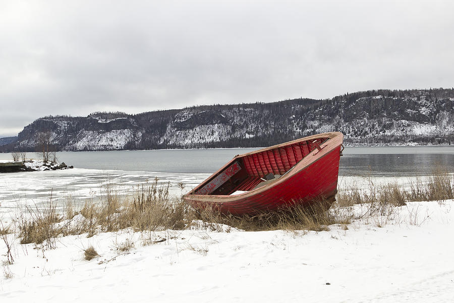 Little Red Boat Photograph by Linda Ryma
