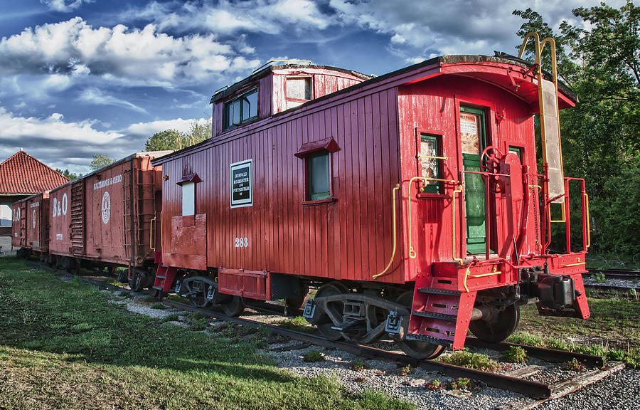 Little Red Caboose Photograph by Guy Whiteley