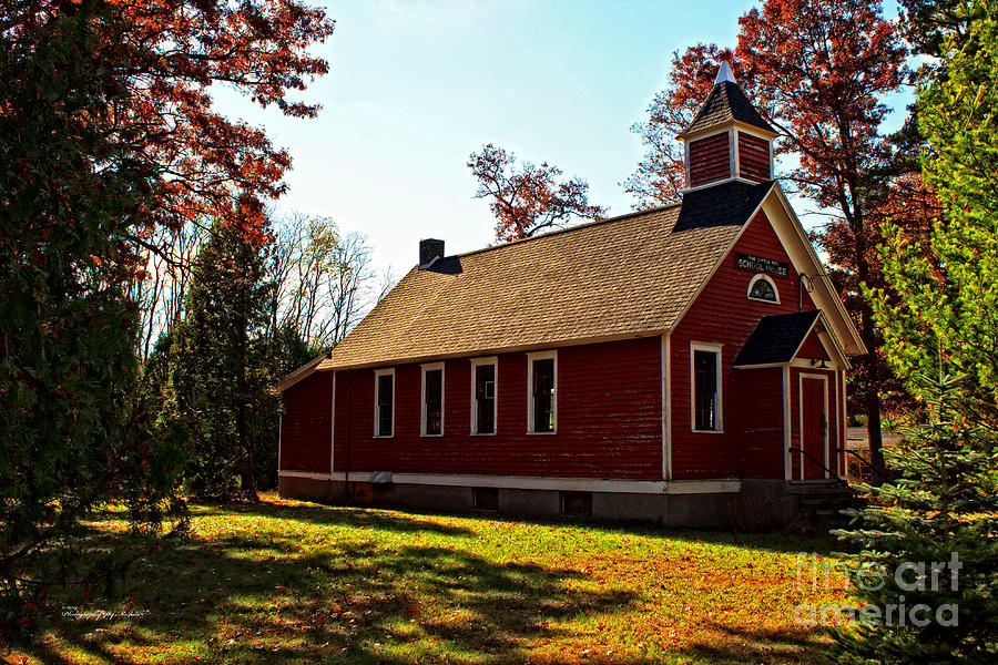 Architecture Photograph - Little Red School House by Ms Judi