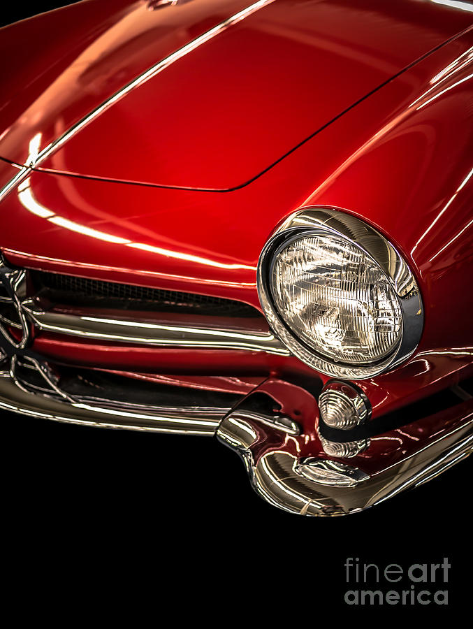 Sports Photograph - Little red sports car by Edward Fielding