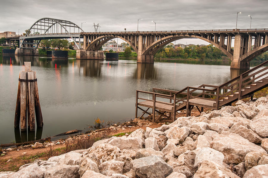 Little Rock Arkansas River Bridge Photograph by Gregory Ballos
