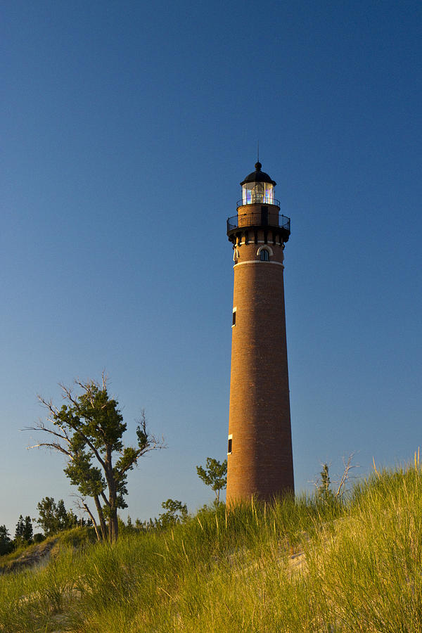 Little Sable Lighthouse on the Dune by Silver Lake Michigan No.560 Photograph by Randall Nyhof