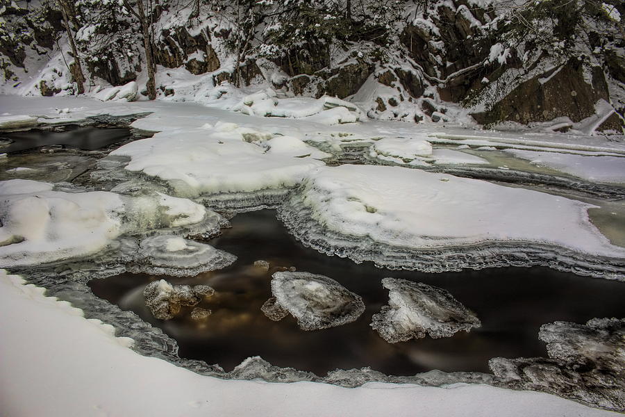 Little Sandy Creek Ice and Snow Photograph by Dale Kauzlaric