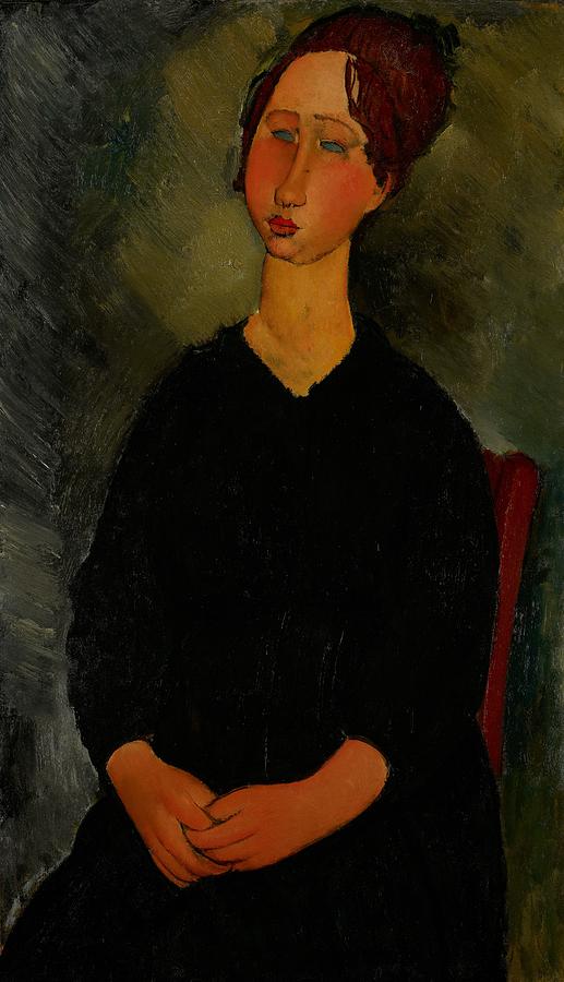 Amedeo Modigliani Painting - Little Servant Girl by Amedeo Modigliani