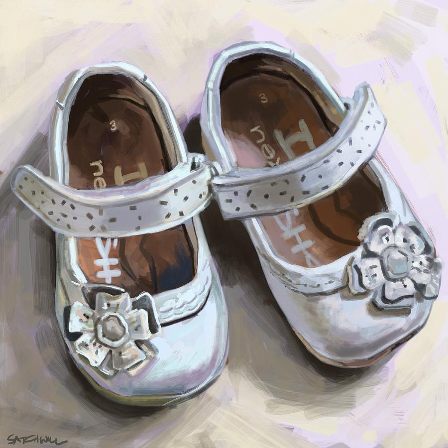 Baby Digital Art - Little Shoes by Mark Satchwill