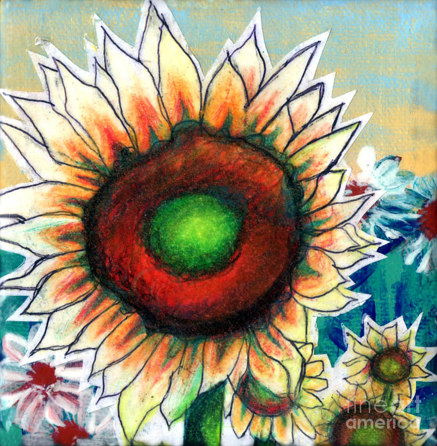 Little Sunflower Painting by Genevieve Esson