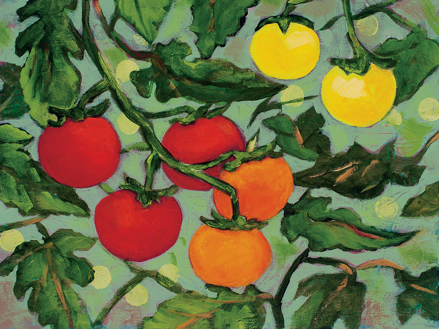 Little Tomatoes Painting by Jen Norton