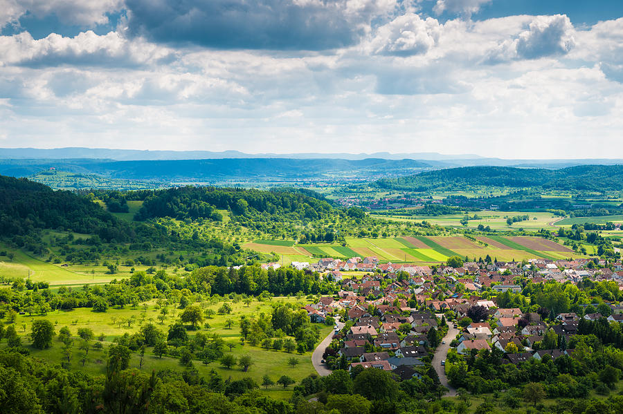 Little Village In Wonderful Spring Landscape In Germany Photograph