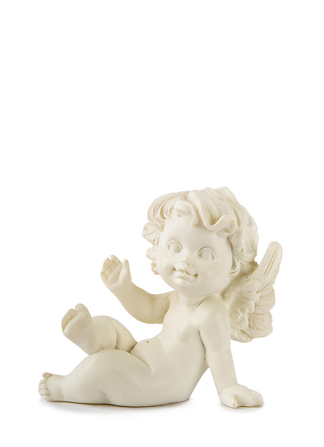 Little White Angel Statue Photograph by Alain De Maximy - Fine Art America