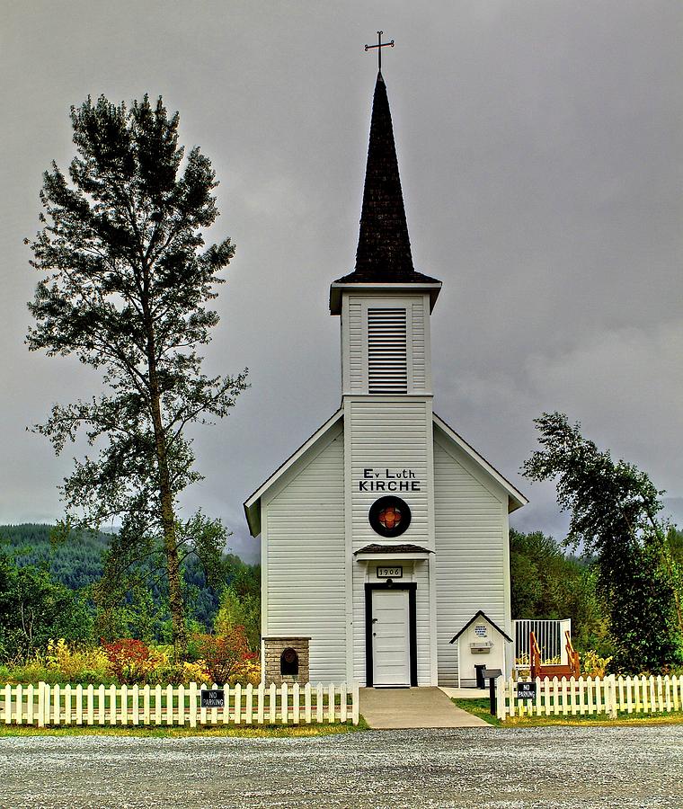 Little White Church Photograph - Little White Church by SC Heffner
