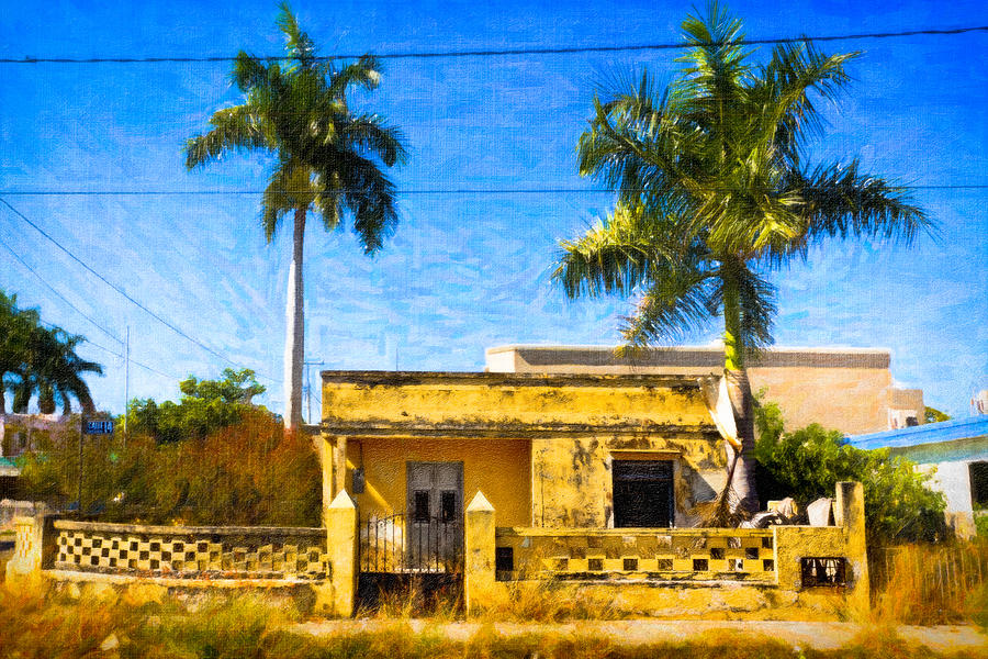 Little Yellow House in Mexico Photograph by Mark Tisdale
