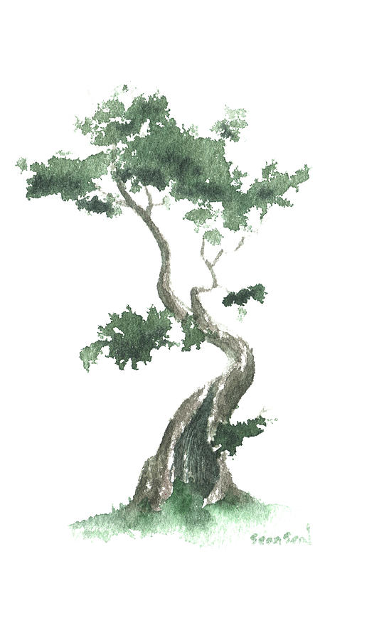 Little Zen Tree 632 Painting by Sean Seal