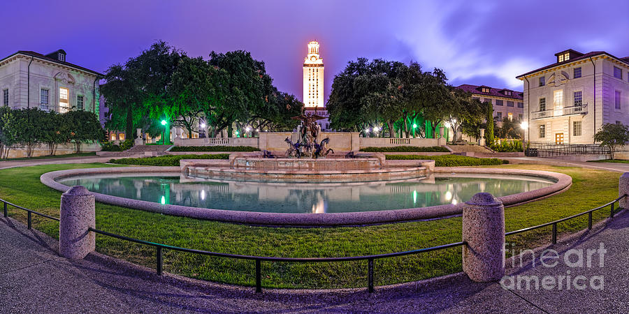 University Of Texas Photograph - Littlefield Fountain at the University of Texas in Austin ATX 512 by Silvio Ligutti