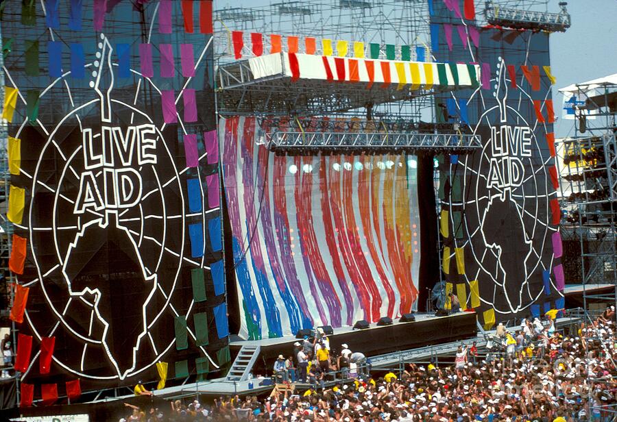 Live Aid Stage and Crowd Photograph by Concert Photos - Pixels