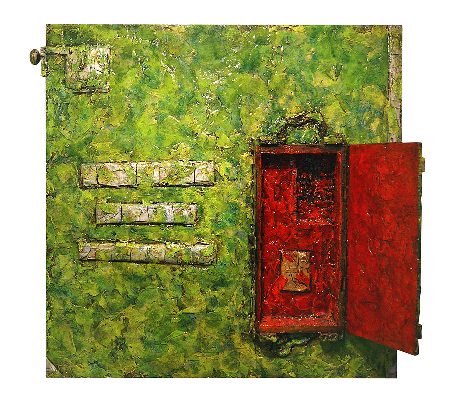 Live Green Box Mixed Media by Christopher Schranck